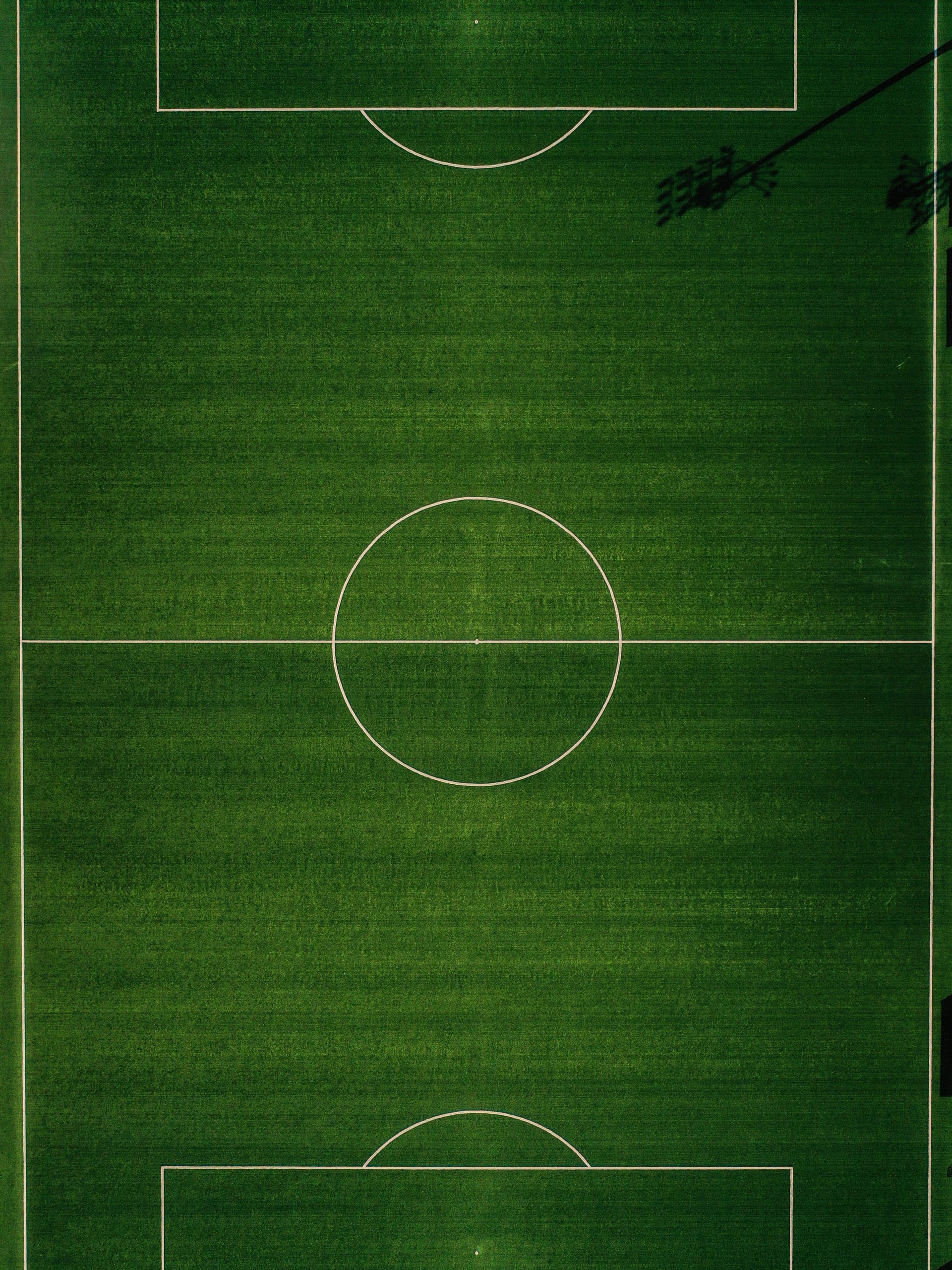 Fußballplatz von oben